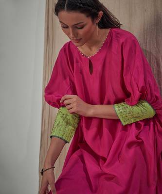 Shiiriin Pink Kimono Kurta Set 5