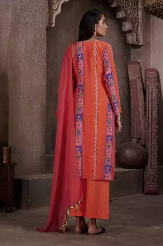 Aarya Red Straight Kurta Set