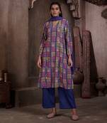 Aarya Blue A-Line Kurta Set