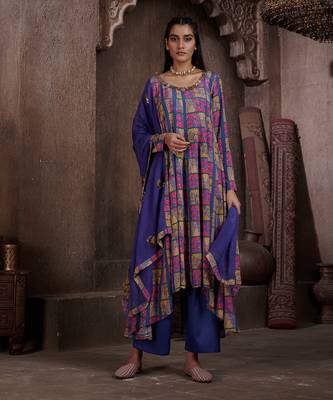 Aarya Blue Anarkali Set 1
