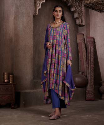 Aarya Blue Anarkali Set 3
