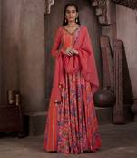 Red Aarya Lehenga Set