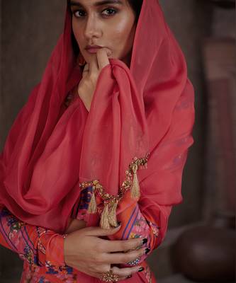 Red Aarya Lehenga Set 6