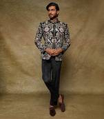 Black Jodhpuri Kurta Set