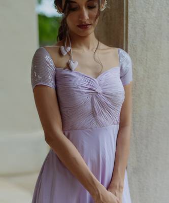 Otsana Periwinkle Purple Gown 4