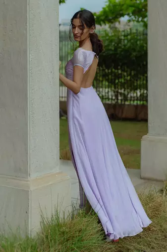 Otsana Periwinkle Purple Gown