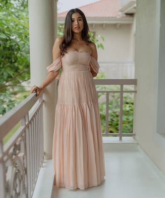 Rhea Naive Peach Gown 1
