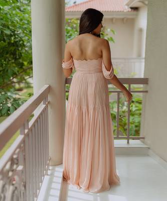Rhea Naive Peach Gown 4