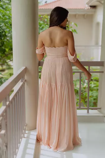Rhea Naive Peach Gown