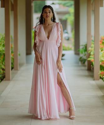 Alani Powder Pink  Gown 1