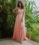 Gaia Peach Gown