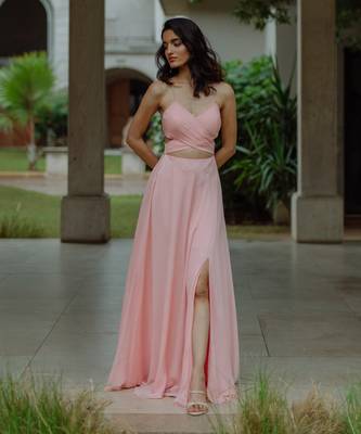 Gaia Peach Gown 2