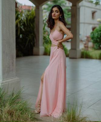 Gaia Peach Gown 3