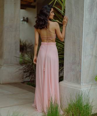 Gaia Peach Gown 4