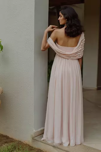 Eris Naive Peach  Gown