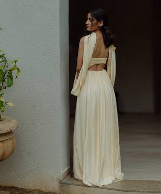 Adeena Creamy Corn Yellow Gown 4
