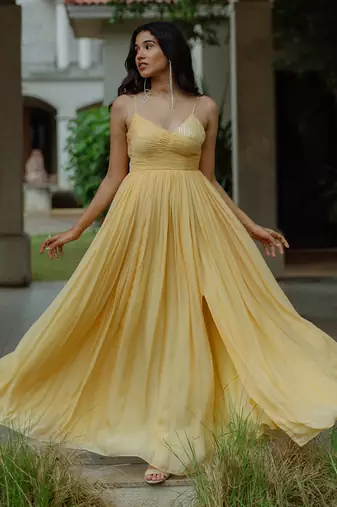 Peitho Powder Yellow Gown