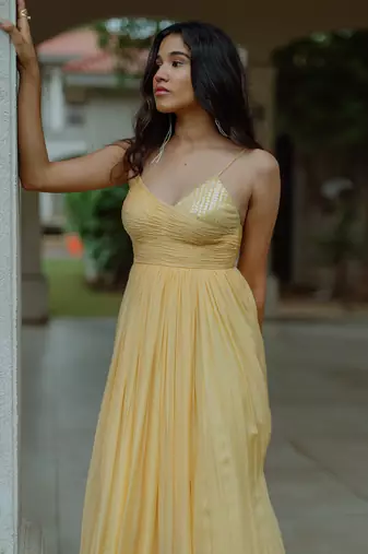 Peitho Powder Yellow Gown