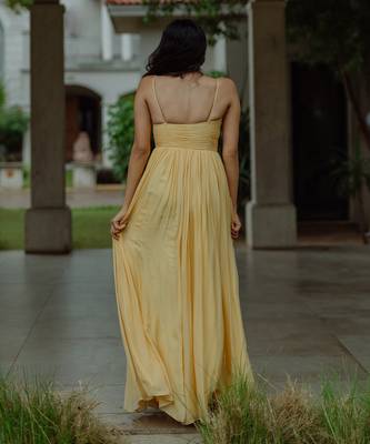 Peitho Powder Yellow Gown 4