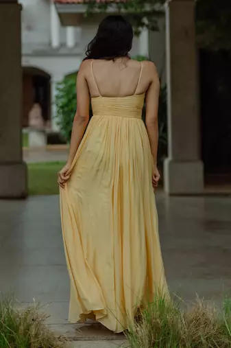 Peitho Powder Yellow Gown