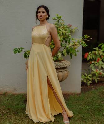 Sage Powder Yellow  Gown 2