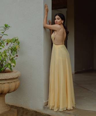 Sage Powder Yellow  Gown 3