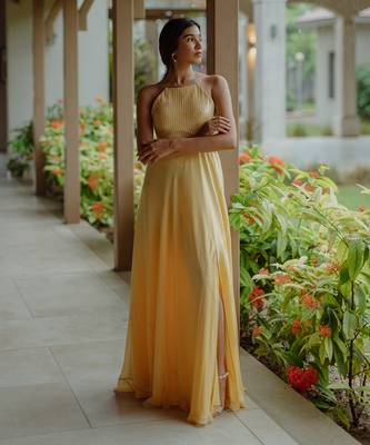 Sage Powder Yellow  Gown 4