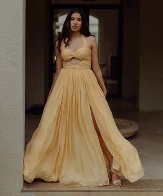 Vienna Blonde Yellow Gown 1