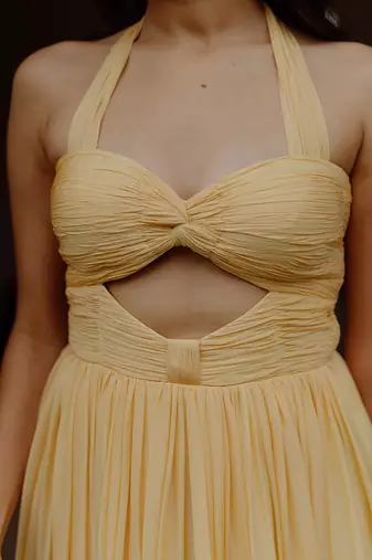 Vienna Blonde Yellow Gown