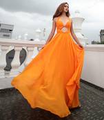 Hilda Tangerine  Gown