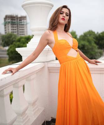 Hilda Tangerine  Gown 5