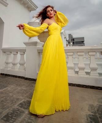 Moira Bright Yellow  Gown 3