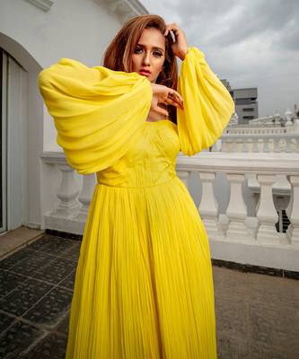Moira Bright Yellow  Gown 4