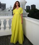 Kay Lemon Yellow  Gown
