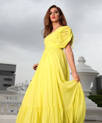 Kay Lemon Yellow  Gown 2