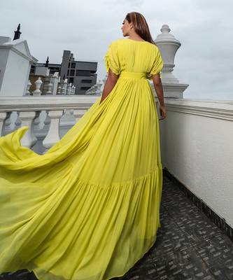Kay Lemon Yellow  Gown 4