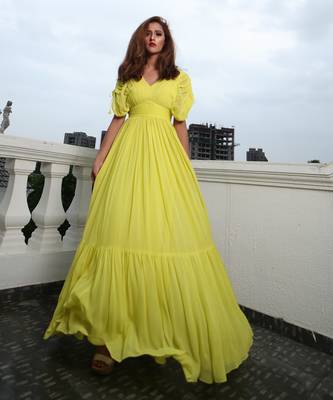 Kay Lemon Yellow  Gown 6