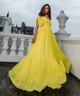 Kay Lemon Yellow  Gown 10