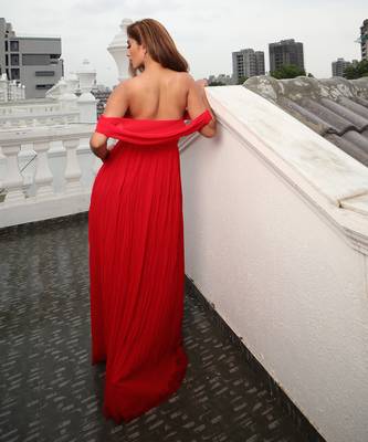 Claudine Red  Gown 2