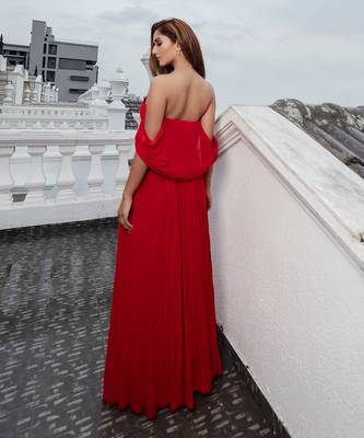 Claudine Red  Gown 3