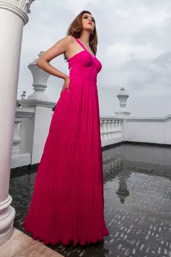 Irene Hot Pink  Gown