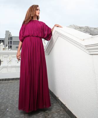 Alma Wine Red  Gown 1