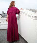 Alma Wine Red  Gown