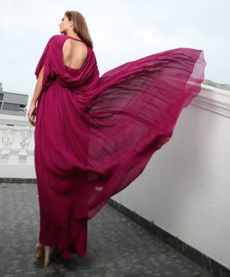 Alma Wine Red  Gown 2