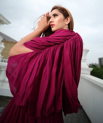 Alma Wine Red  Gown 7