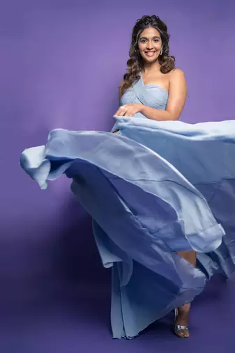 Viola Pale Blue  Gown