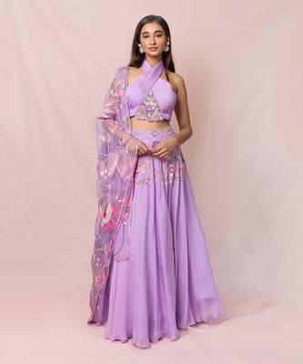 Adelie Lavender Lehenga Set 1