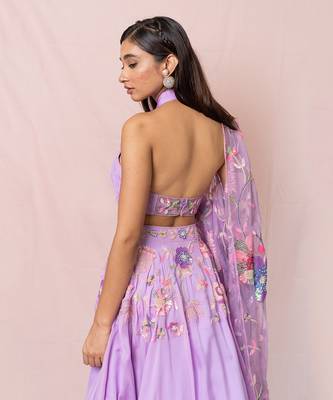 Adelie Lavender Lehenga Set 3