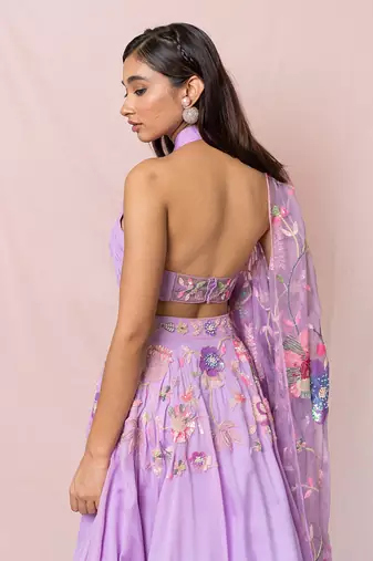 Adelie Lavender Lehenga Set