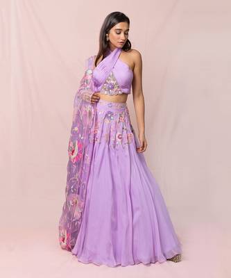 Adelie Lavender Lehenga Set 5